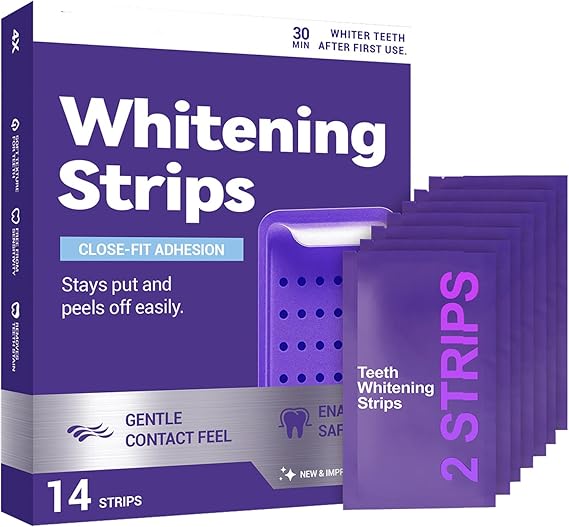 Bandes Blanchissantes Violettes pour les Dents